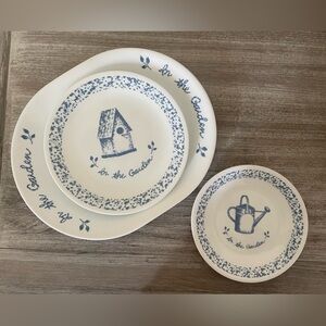 Set of 6 Corelle In The Garden Dishes
